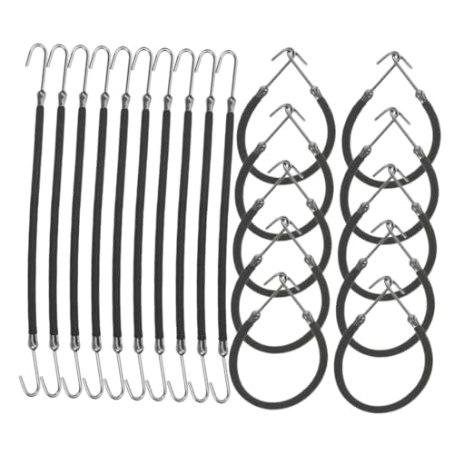 SEWACC Verstellbare Haargummis Mit Haken Für Frauen Haarschmuck Ohne Beschädigung Elastische Bänder Für Hohe Duttfrisuren Und Pferdeschwänze von SEWACC