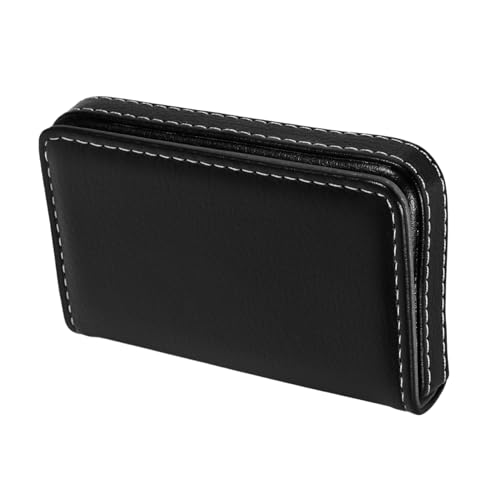 SEWACC Visitenkartenetui mit Magnetverschluss Langlebiger Kartenhalter aus Kunstleder Robuste Business Card Box für Männer Großes Fassungsvermögen Sicherer Schutz und Design von SEWACC
