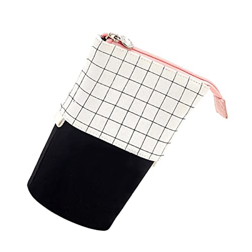 SEWOART Elegantes Federmäppchen Aus Stabilem Canvas Schreibwaren-zubehörtasche Schwarz/weiß SEWOART Elegantes Federmäppchen Aus Stabilem Canvas Schreibwaren-zubehörtasche Schwarz/weiß von SEWOART