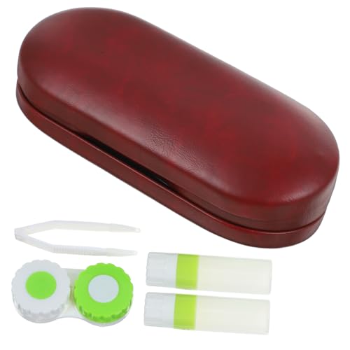 SEWOART 1 Satz Doppellagiges Brillenetui Doppelseitiges Brillenetui Reise Brillenetui Beidseitig Sonnenbrillen-Organizer-etui Reise Kontaktlinsen Etui Brillenbehälter Rot Feines Vlies SEWOART 1 Satz Doppellagiges Brillenetui Doppelseitiges Brillenetui Reise Brillenetui Beidseitig Sonnenbrillen-Organizer-etui Reise Kontaktlinsen Etui Brillenbehälter Rot Feines Vlies von SEWOART