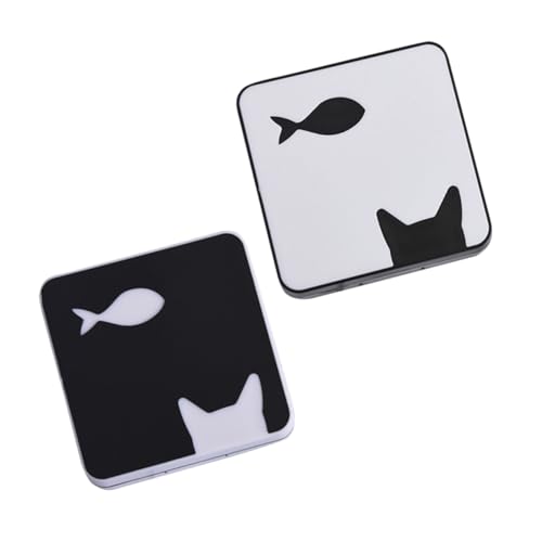 SEWOART 2 Stück Linsenbehälter mit Fischmuster Kompakte Linsenbox für Reisen Langlebig Niedliches Design mit Spiegel für Frauen und Outdoor Aktivitäten SEWOART 2 Stück Linsenbehälter mit Fischmuster Kompakte Linsenbox für Reisen Langlebig Niedliches Design mit Spiegel für Frauen und Outdoor Aktivitäten von SEWOART