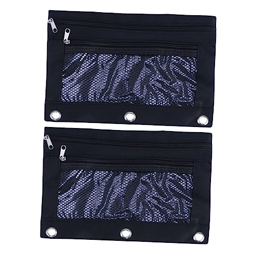 SEWOART 3 Federmäppchen 2 Stück Große Kapazität Schreibwarentasche Schwarzes Federmäppchen Mit Reißverschluss Für Büro Und Schule SEWOART 3 Federmäppchen 2 Stück Große Kapazität Schreibwarentasche Schwarzes Federmäppchen Mit Reißverschluss Für Büro Und Schule von SEWOART