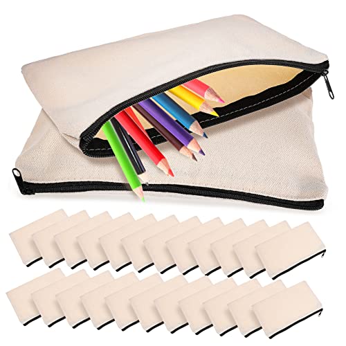 SEWOART Canvas-Reißverschlusstaschen 25 Stück Schwarze Bleistifttaschen Reiseaufbewahrung Kosmetiktasche Bleistifttaschen SEWOART Canvas-Reißverschlusstaschen 25 Stück Schwarze Bleistifttaschen Reiseaufbewahrung Kosmetiktasche Bleistifttaschen von SEWOART