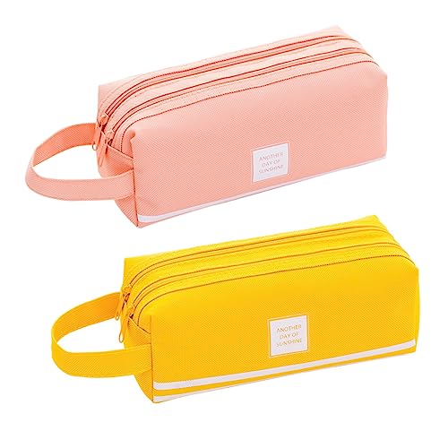 SEWOART 2St Koreanische Version einfache umgekehrte Trapezfedermäppchen Nylon-Schreibwarentasche Stifttasche im Stil kreative multifunktionale Stifttasche schreibwaren Organizer Pen Holder SEWOART 2St Koreanische Version einfache umgekehrte Trapezfedermäppchen Nylon-Schreibwarentasche Stifttasche im Stil kreative multifunktionale Stifttasche schreibwaren Organizer Pen Holder von SEWOART