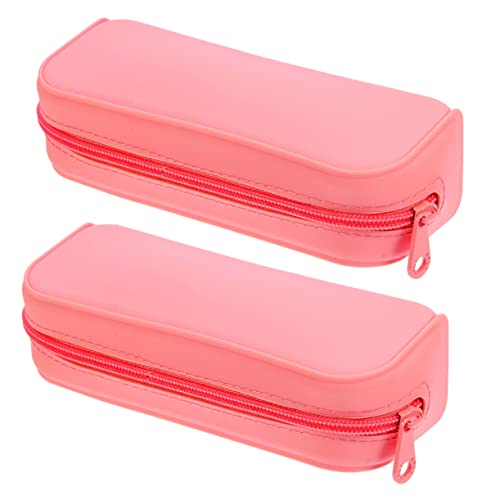 SEWOART 2Stücke Ästhetische Silikon Federmäppchen Große Kapazität für Schule Büro für Stifte Bleistifte Make Up Pinsel und Mehr Farbenfrohes Design SEWOART 2Stücke Ästhetische Silikon Federmäppchen Große Kapazität für Schule Büro für Stifte Bleistifte Make Up Pinsel und Mehr Farbenfrohes Design von SEWOART