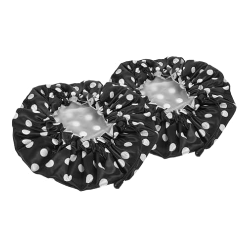 SEWOART Wiederverwendbare Duschhaube für Damen 2 Stück Große Elastische Haarhaube Atmungsaktive Badekappen aus Satin und Eva für Lange Haare und Locken für Duschen und Spa SEWOART Wiederverwendbare Duschhaube für Damen 2 Stück Große Elastische Haarhaube Atmungsaktive Badekappen aus Satin und Eva für Lange Haare und Locken für Duschen und Spa von SEWOART