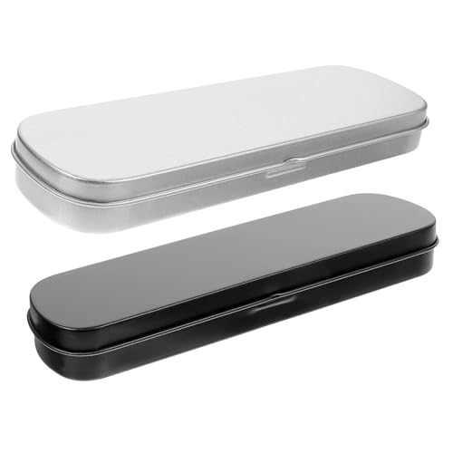 SEWOART Metall-federmäppchen-Set – 2-teiliges Federmäppchen Federmäppchen Aus Blech Für Mädchen Schreibwaren Tragbare Stiftaufbewahrung von SEWOART