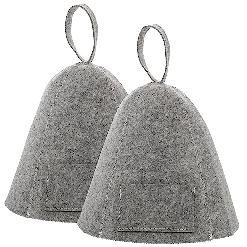 SEWOART 2er Set Damen Sauna Hut Aus Atmungsaktivem Wollfilz Graue Badekappe Für Sauna Und Dusche Idealer Filzhut Für Entspannende Wellnessmomente SEWOART 2er Set Damen Sauna Hut Aus Atmungsaktivem Wollfilz Graue Badekappe Für Sauna Und Dusche Idealer Filzhut Für Entspannende Wellnessmomente von SEWOART