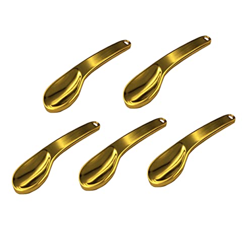 SEWOART 5 Stück Make-up-löffel Aus Zinklegierung Augencremelöffel Gesichtsmaskenlöffel Hautpflege-tool Kosmetik Zubehör von SEWOART