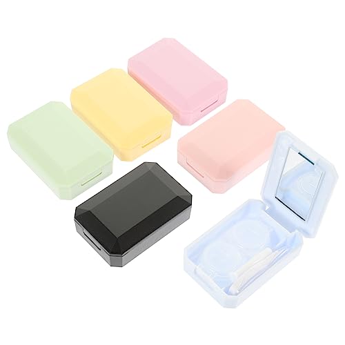 SEWOART 6Sätze Portable Case Organizer for Travel Compact Lenses Holder with Mirror and Tweezers Keep Lenses SEWOART 6Sätze Portable Case Organizer for Travel Compact Lenses Holder with Mirror and Tweezers Keep Lenses von SEWOART