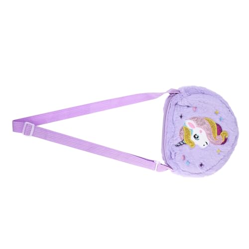 SEWOART Plüsch-Einhorn-Muster-Schultertasche Für Mädchen Einhorn-plüsch-Tasche Mit Schultergurt Einfach Zu Bedienen Und Vielseitig Einsetzbar Für Party Outdoor Und Reisen von SEWOART