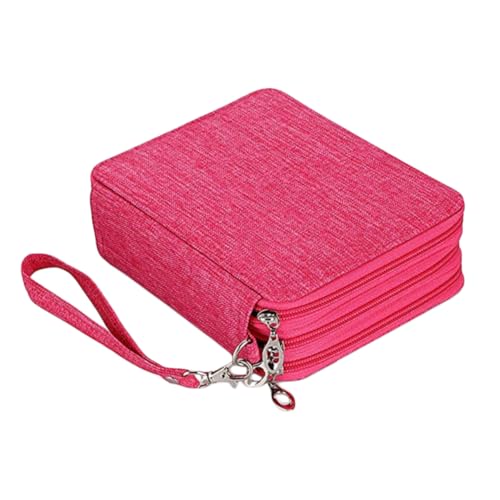 SEWOART 1stück Malstiftetui Wasserfestes Federmäppchen Für Schüler Stift-Organizer Mit DREI Schichten Für Stifte Und Bleistifte Rosa SEWOART 1stück Malstiftetui Wasserfestes Federmäppchen Für Schüler Stift-Organizer Mit DREI Schichten Für Stifte Und Bleistifte Rosa von SEWOART