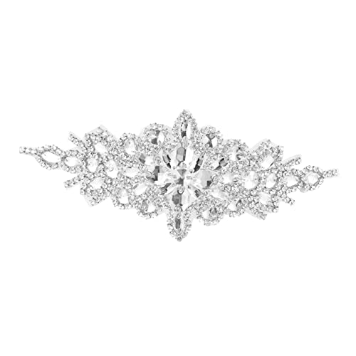 SEWOART Strassgürtel Für Hochzeit Glitzerkleid Gürtel Mit Perlen Strass-aufnäher Braut-haarschmuck von SEWOART