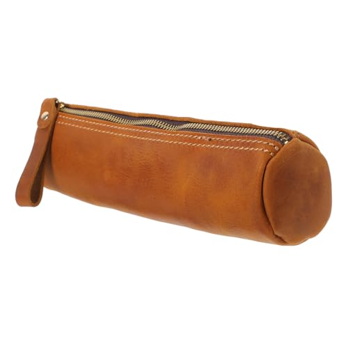 SEWOART Pen Holder Echtem Leder Vintage Stifteetui Für Büro Und Schule Stilvolle Aufbewahrung Für Stifte Und Schreibwaren Geeignet Für Zu Besonderen Anlässen von SEWOART