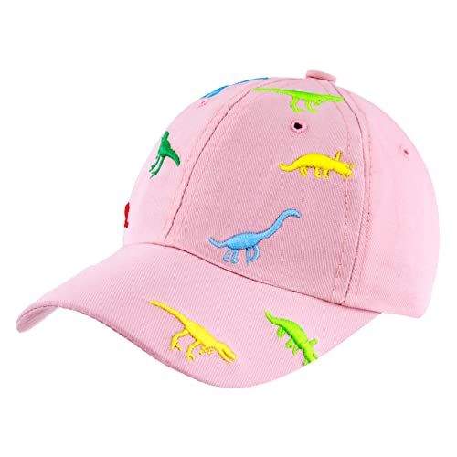 SEYUFN Baseballkappe Kinder Baby Jungen Sommer Baseball Cap Mädchen Kappe Sonnenschutz Baseball Kappe Verstellbare Sportkappe (A-Rosa) von SEYUFN