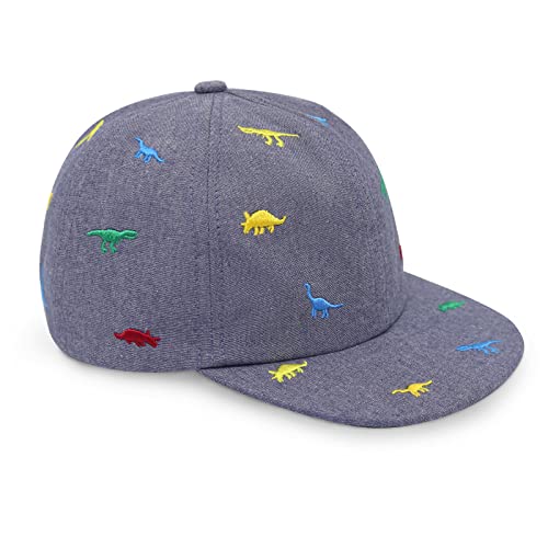 SEYUFN Dinosaurier Cap Kinder Sonnen Frühling Einstellbar Kleinkind Kinder Baseballmützen Stickerei im Freien Sommerhut Mädchen Jungen (1-2 Jahre, Denim) von SEYUFN