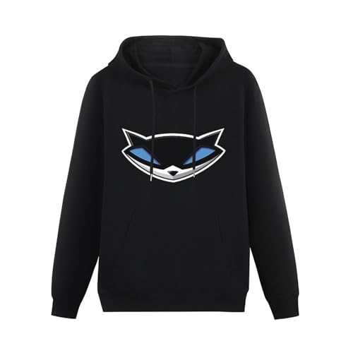 DAU Men's SLY Cooper Logo Long Sleeve Pullover Loose Hoody Men Sweatershirt Size L von SEized