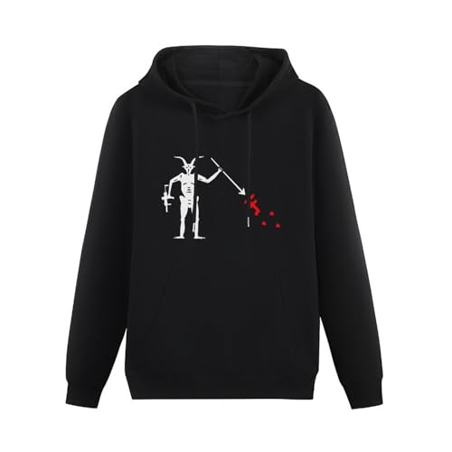 Forward Observations Group Hoody Men Death Skeleton Satan Retro Graphic Male Harajuku Streetwear Black Size M von SEized