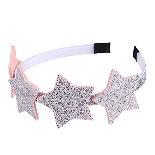 Stirnband Damen 1 stück regenbogen glitter herz haarband glänzend stern stirnband party haar reif for mädchen haarschmuck Stirnband (Size : Glitter7) von SEvso