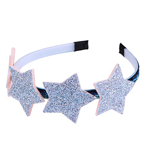 Stirnband Damen 1 stück regenbogen glitter herz haarband glänzend stern stirnband party haar reif for mädchen haarschmuck Stirnband (Size : Glitter9) von SEvso