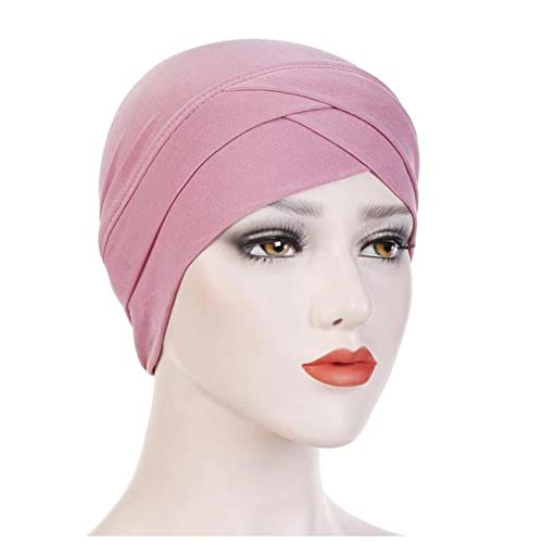 Stirnband Damen Frauen Samt Turban Hut Stirnband Muslim Hijab Caps Weibliche weiche Bandana Stirnband Hijabs Kopf Wrap Haar Zubehör Stirnband (Size : 24) von SEvso
