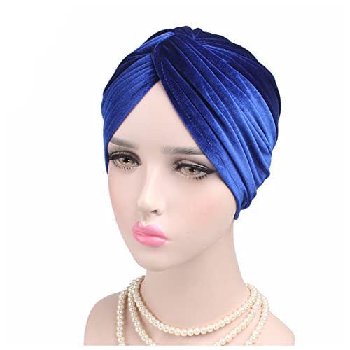 Stirnband Damen Frauen Samt Turban Hut Stirnband Muslim Hijab Caps Weibliche weiche Bandana Stirnband Hijabs Kopf Wrap Haar Zubehör Stirnband (Size : 8) von SEvso