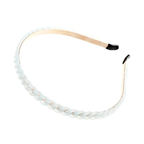 Stirnband Damen Mode Gold Ketten Reifen for Frauen Stirnband Haarband Mädchen Haarschmuck Elegante schicke Haarverzierung Stirnband (Size : 37E) von SEvso