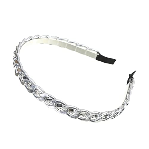 Stirnband Damen Mode Goldketten Hair Bands Reifen for Frauen Stirnband Haarband Mädchen Haarschmuck Elegante schicke Haarverzierung Stirnband (Size : 9736-N-Width 1 cm) von SEvso