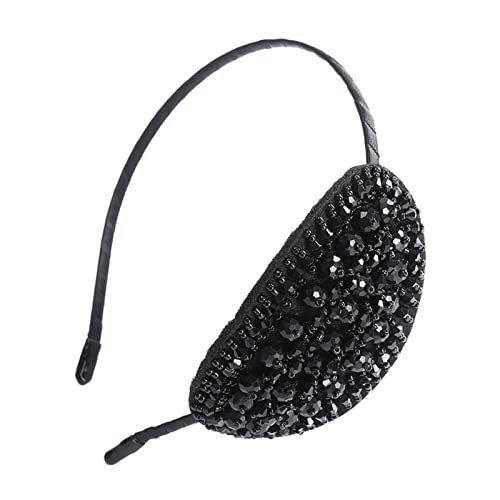 Stirnband Feder Frauen Perlen Flapper Stirnband Blatt Vintage 1920er Jahre Inspiriert Haarband Schwarz Side Blume Haarband Mädchen Haarschmuck Feder Stirnband (Size : 2) von SEvso