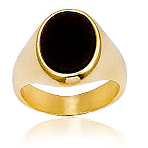 SF Schmuck – Siegelring vergoldet und Onyx – schwarz – Herren SF Schmuck – Siegelring vergoldet und Onyx – schwarz – Herren von SF Bijoux