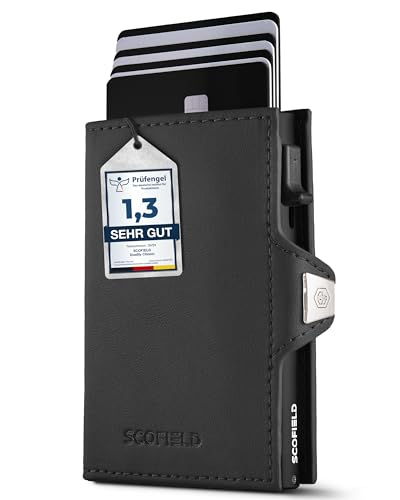 SF SCOFIELD Duality Airtag Wallet mit Münzfach I Geldbeutel für 8 –10 Karten I Portmonee Herren mit Apple Air Tag Fach I Geldbörse – RFID Schutz I Airtag Apple Wallet I Smart Wallet I Slim Wallet Clip von SF SCOFIELD