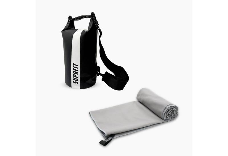 SF SUPRFIT Drybag Set, inkl. Microfaser Handtuch, Praktisches 2-in-1 Set - Ideal für Reisen, Training & Outdoor von SF SUPRFIT