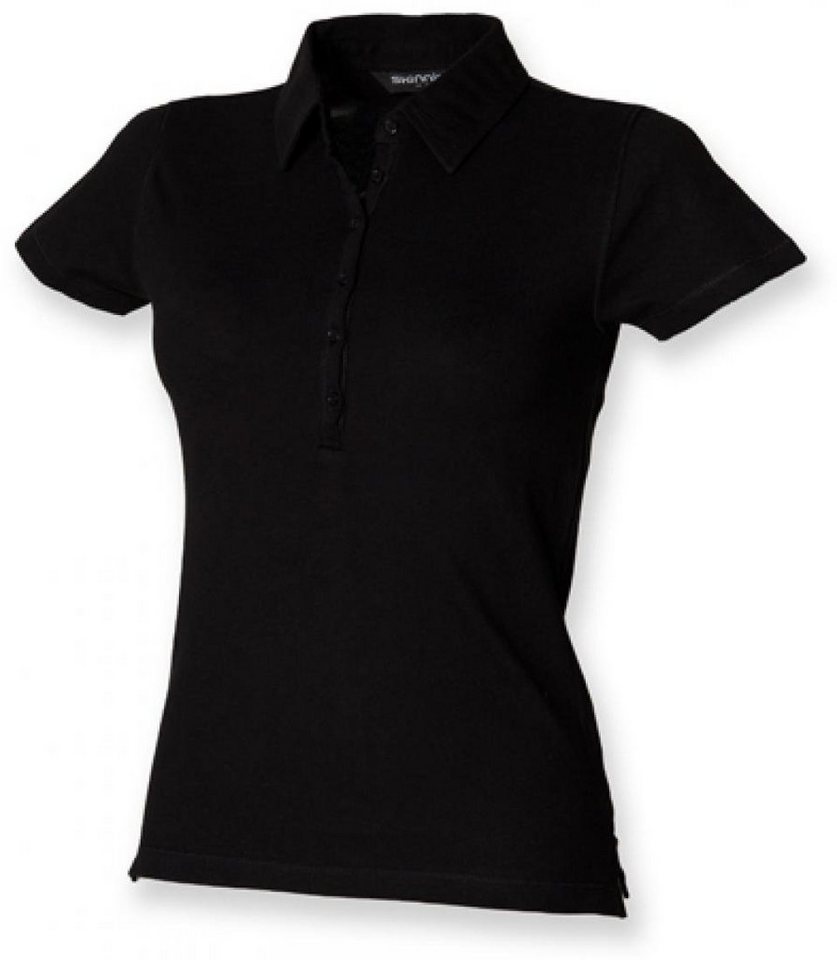 SF Women Poloshirt Damen Short Sleeve Stretch Poloshirt - WRAP von SF Women