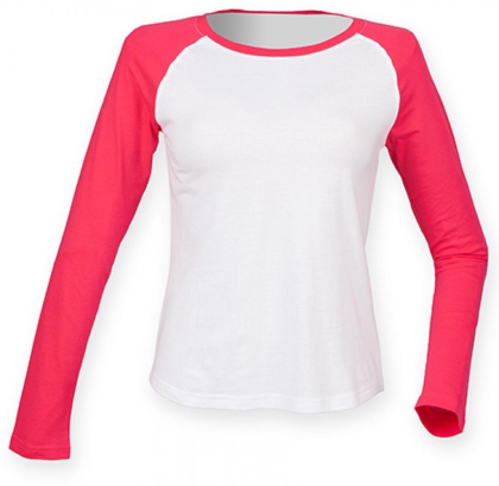 SF Women Trainingsshirt Damen Long Sleeved Baseball T-Shirt von SF Women