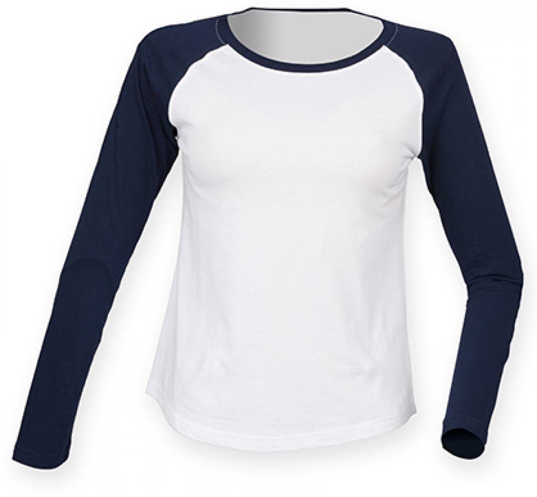 SF Women Trainingsshirt Damen Long Sleeved Baseball T-Shirt von SF Women