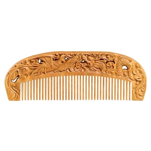 Bartkamm, chinesischer geschnitzter Bartkamm, für Männer, Hausdusche, geeignet für feines Haar, dickes Haar, lockiges Haar, glattes Haar, Reisehaarkamm Bartkamm, chinesischer geschnitzter Bartkamm, für Männer, Hausdusche, geeignet für feines Haar, dickes Haar, lockiges Haar, glattes Haar, Reisehaarkamm von SFANIIX