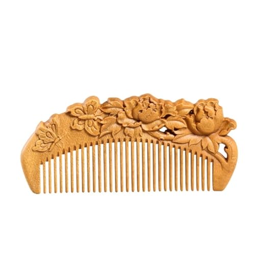 Friseurkamm Retro Bartkamm für Herren Massivholz Kurzhaarkamm Home Styling Kamm Tragbarer Reisekamm Reisehaarkamm von SFANIIX