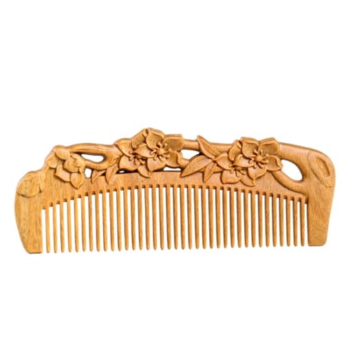 Friseurkamm Stylingkamm für Herren Holz Haarkamm Antistatischer Kamm Einfacher Reisekamm Reisehaarkamm von SFANIIX