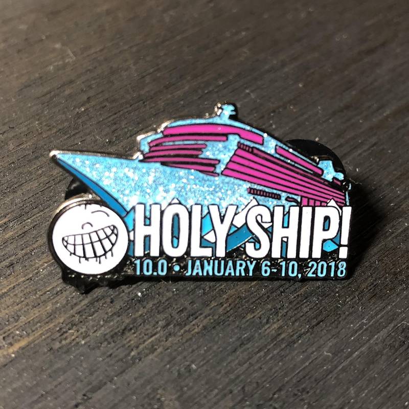 Anstecknadel Pin/Hut Heilige Schiff 10, 0 W/Blau Glitzer Anstecknadel Pin/Hut Heilige Schiff 10, 0 W/Blau Glitzer von SFCpins