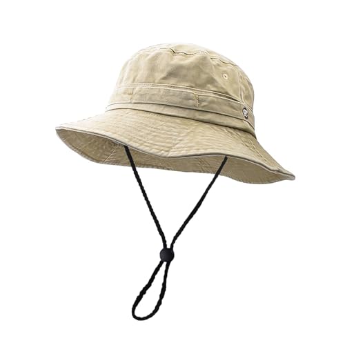 SFHVVPL Fischerhüte für Damen und Herren – 100 % Baumwolle, leicht und verstaubar, Sonnenhut geeignet zum Angeln und Strand, gelb, Einheitsgr��e SFHVVPL Fischerhüte für Damen und Herren – 100 % Baumwolle, leicht und verstaubar, Sonnenhut geeignet zum Angeln und Strand, gelb, Einheitsgr��e von SFHVVPL