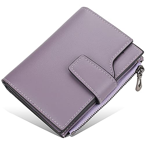 SFQEVHRZ Geldbörsen，Herren-Geldbörsen， Geldbörsen Herren Multifunktionales Blockierleder Schlanke Geldbörse Kreditkartenhalter Superschlanke minimalistische Vordertasche(Purple) von SFQEVHRZ