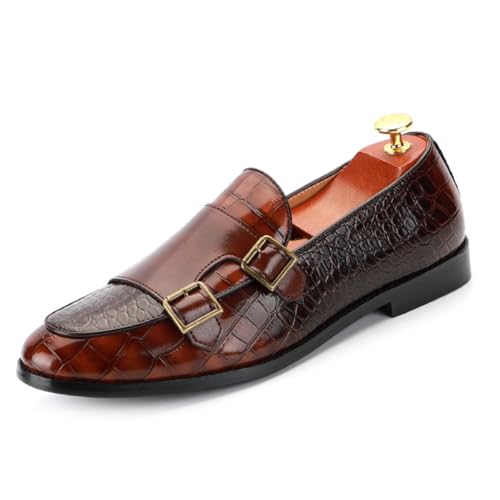 SFSSWSRYDF Herren Slip On Mokassins Anzugschuhe Double Monkstraps Klassischer Business Hochzeitsschuhe Formale Abendschuhe,A Brown,38 EU SFSSWSRYDF Herren Slip On Mokassins Anzugschuhe Double Monkstraps Klassischer Business Hochzeitsschuhe Formale Abendschuhe,A Brown,38 EU von SFSSWSRYDF