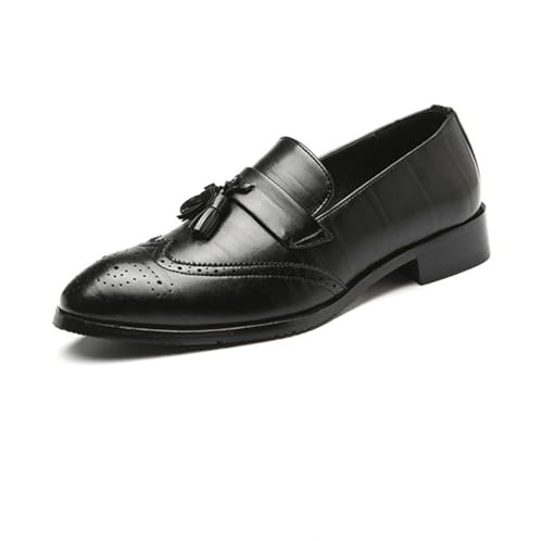 SFSSWSRYDF Herren Slip-on Loafer mit Tassel Freizeitschuhe Mokassins Schuhe Elegante Anzugschuhe,Schwarz,45 EU SFSSWSRYDF Herren Slip-on Loafer mit Tassel Freizeitschuhe Mokassins Schuhe Elegante Anzugschuhe,Schwarz,45 EU von SFSSWSRYDF