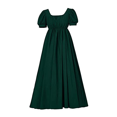 SFWXCOS Regency Kleid für Frauen Viktorianisches Ballkleid Regency Era Dress Kostüm Ruffle Empire Waist Dress Kleid Jane Austen von SFWXCOS