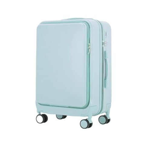 Reisekoffer Multifunktionaler Koffer-Trolley for Männer, Robuster Und Langlebiger Studenten-Universal-Rad-Passwort-Koffer Trolley (Color : Blue, Size : 22in) von SFYYML