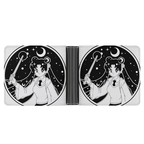 SFZPVMP Anime-Mädchen Damen Portemonnaie Leder Geldbörse Frauen Portmonee Brieftasche von SFZPVMP