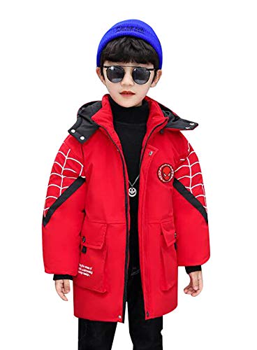 SG-TECH Jungen Jacke Winterjacke Cartoon Nette Jacke Mittlere Länge Kapuzenjacke von SG-TECH