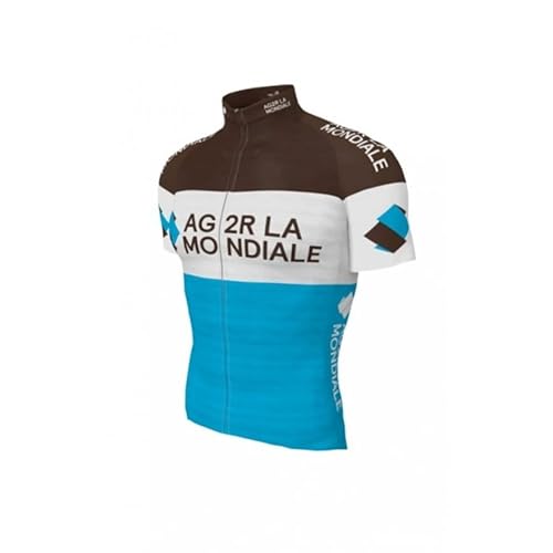 SGCIKER 2022 Herren World Tour Team AG2R Radtrikot, kurzärmliges atmungsaktives Radtrikot MTB-Fahrrad Bekleidungs Hemd (2XL) von SGCIKER