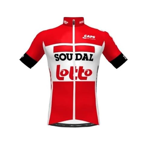 SGCIKER 2022 Herren World Tour Team LOTTO SOUDAL Radtrikot, kurzärmliges atmungsaktives Radtrikot MTB-Fahrrad Bekleidungs Hemd (4XL) von SGCIKER