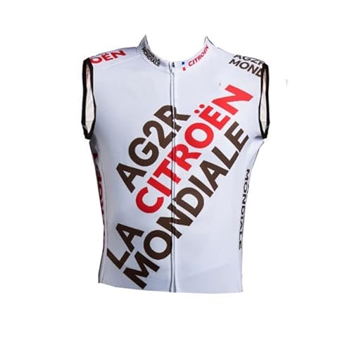 SGCIKER 2022 pro team AG2R Windjacke Weste Windjacke Herren Fahrrad bekleidung, MTB Windstopper Radsport weste (L) von SGCIKER